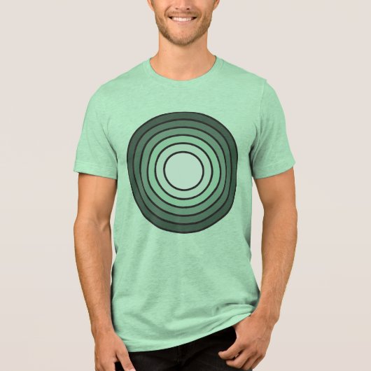 Rholmn (Kombiniertes Grün) Tri-Blend Shirt (Vorderseite)