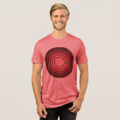 Rholmn (Kombiniertes Rot) Tri-Blend Shirt (Vorderseite voll)