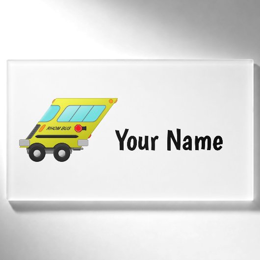 Rhom-Bus - Namenschild (Vorderseite)