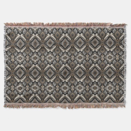 Rhomb Beige Textur Decke (Vorderseite)
