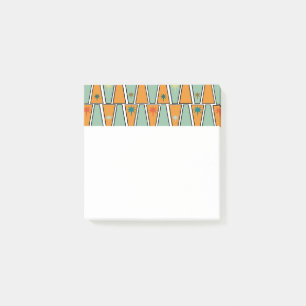 Rhomben mit Sternenexplosionen Post-it Klebezettel
