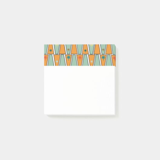 Rhomben mit Sternenexplosionen Post-it Klebezettel (Vorderseite)