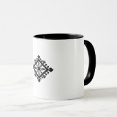 Rhombic Dharma chakra Tasse (VorderseiteRechts)