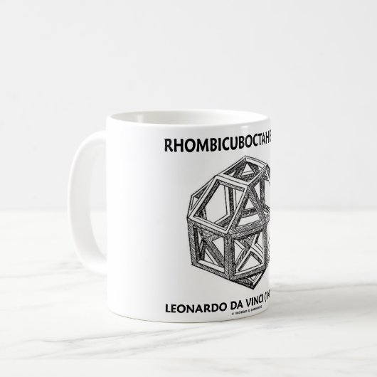Rhombicuboctahedron (Leonardo da Vinci) Kaffeetasse (Vorderseite Links)