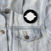 Rhombische Kiefernrinde Button (Beispiel)