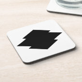 Rhombische Kiefernrinde Getränkeuntersetzer (Linke Seite)