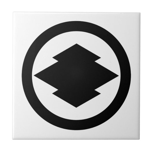 Rhombische Kiefernrinde im Kreis Fliese (Vorderseite)