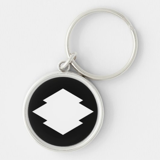 Rhombische Kiefernrinde Schlüsselanhänger (Vorne)