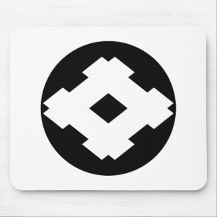 Rhombischer Brunnenrahmen für Reiskuchen Mousepad