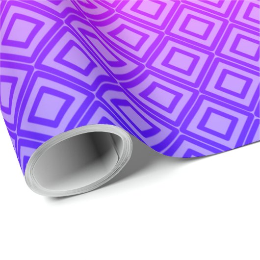 Rhombus blue orange geschenkpapier (Rolleneckpunkt)