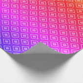 Rhombus blue orange geschenkpapier (Ecke)