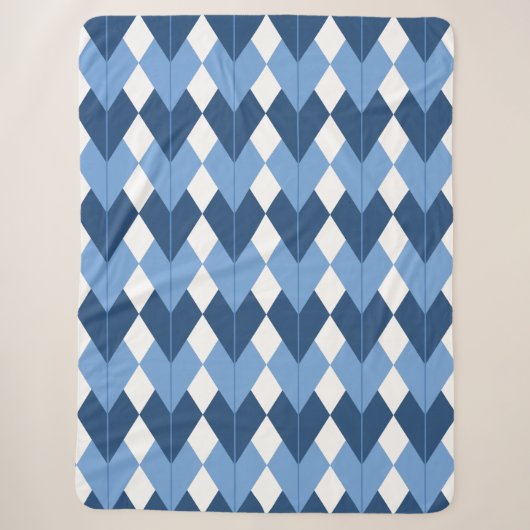 Rhombus Design Sherpadecke (Vorderseite)