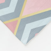Rhombus-Formen geprüft, geometrisches Muster. Fleecedecke (Ecke)