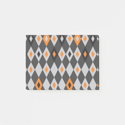 Rhombus Muster 2 Post-it Klebezettel (Vorderseite)