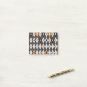 Rhombus Muster 2 Post-it Klebezettel (Auf Schreibtisch)