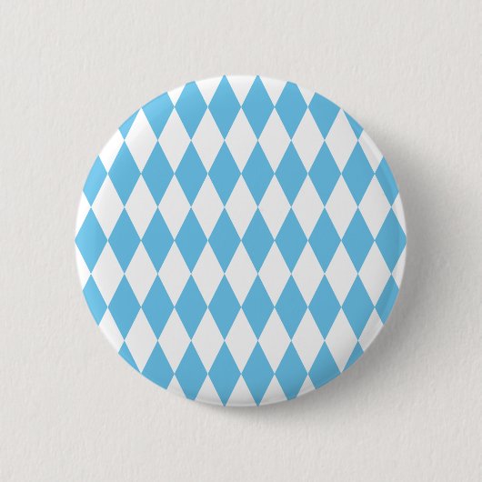 Rhombus-Muster für die blaue und weiße bayerische Button (Vorderseite)