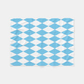 Rhombus-Muster für die blaue und weiße bayerische Fleecedecke (Vorderseite (Horizontal))