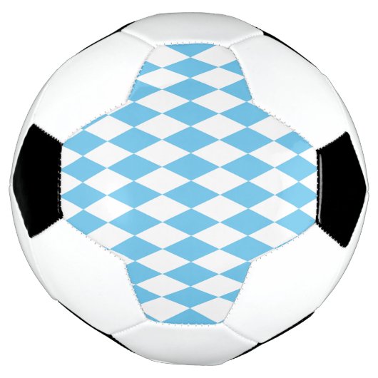 Rhombus-Muster für die blaue und weiße bayerische  Fußball (Gedreht)