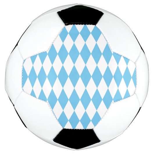 Rhombus-Muster für die blaue und weiße bayerische  Fußball (Vorderseite)