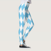Rhombus-Muster für die blaue und weiße bayerische  Leggings (Rechts)