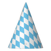 Rhombus-Muster für die blaue und weiße bayerische Partyhütchen (Links)