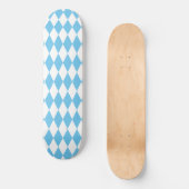 Rhombus-Muster für die blaue und weiße bayerische  Skateboard (Vorderseite)