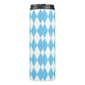 Rhombus-Muster für die blaue und weiße bayerische  Thermosbecher (Rückseite)