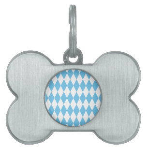 Rhombus-Muster für die blaue und weiße bayerische Tiermarke