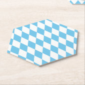 Rhombus-Muster für die blaue und weiße bayerische Untersetzer (angewinkelt)