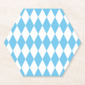 Rhombus-Muster für die blaue und weiße bayerische Untersetzer (Vorderseite)