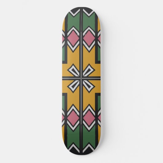 Rhombus-Quadrate und Kreuz Skateboard (Vorderseite)