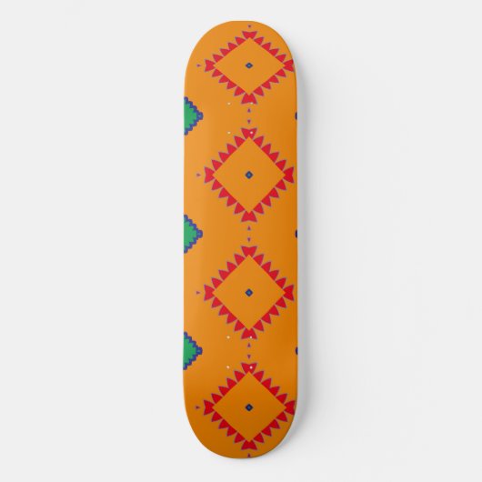 Rhombus und andere Formen Skateboard (Vorderseite)