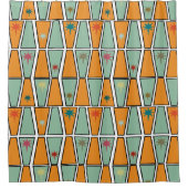 Rhombuses with Starbursts  Duschvorhang (Vorderseite)