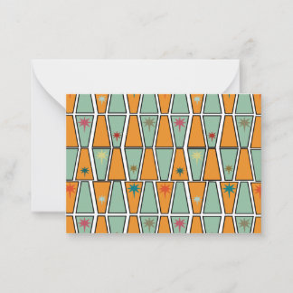 Rhombuses with Starbursts Mitteilungskarte