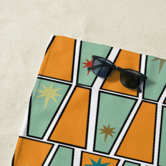 Rhombuses with Starbursts Strandtuch