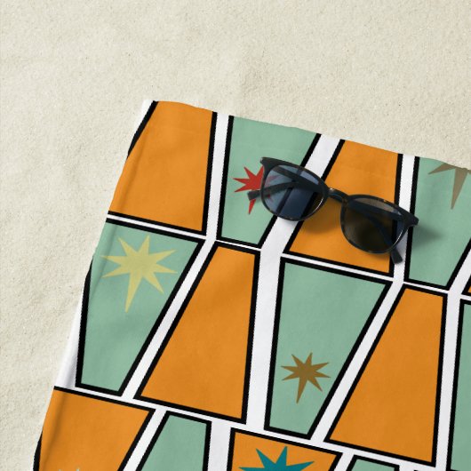 Rhombuses with Starbursts  Strandtuch (Beispiel)