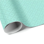 Rhombusse in Aqua Color Geschenkpapier (Rolleneckpunkt)
