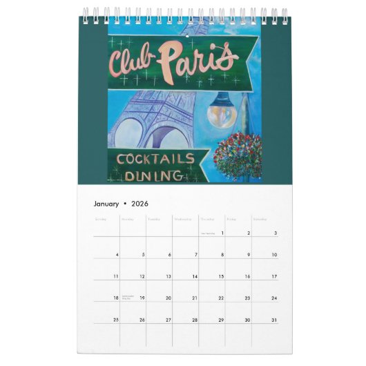 Rhonda Scott Art 2024 Calendar Kalender (Jan 2026)
