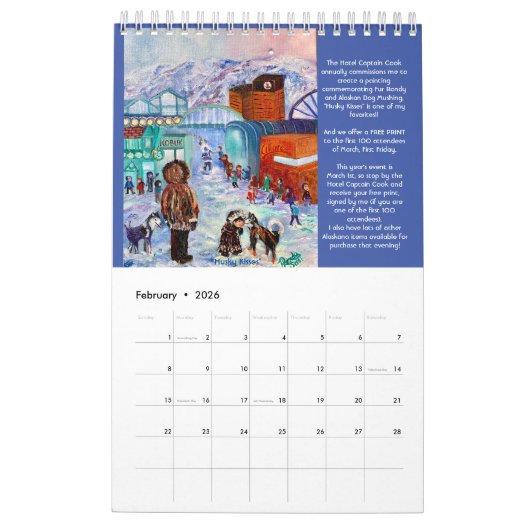 Rhonda Scott Art 2024 Calendar Kalender (Feb 2026)
