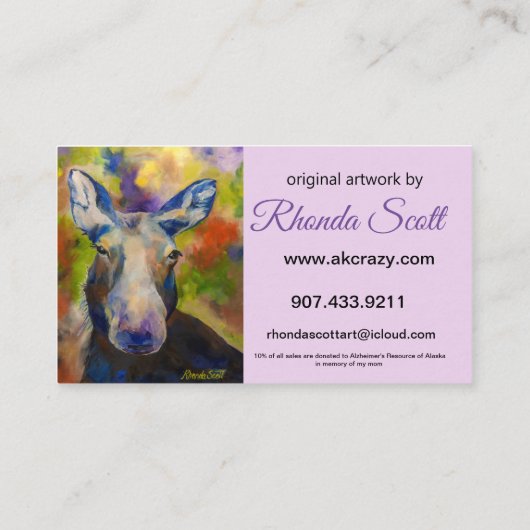 rhonda scott_Standard, 3,5" x 2,0" Biz_QR-Code Visitenkarte (Rückseite)