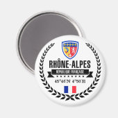 Rhône-Alpes Magnet (Vorderseite/Rückseite)