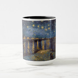 Rhone-Ufer Sternennacht Flussblick Tasse