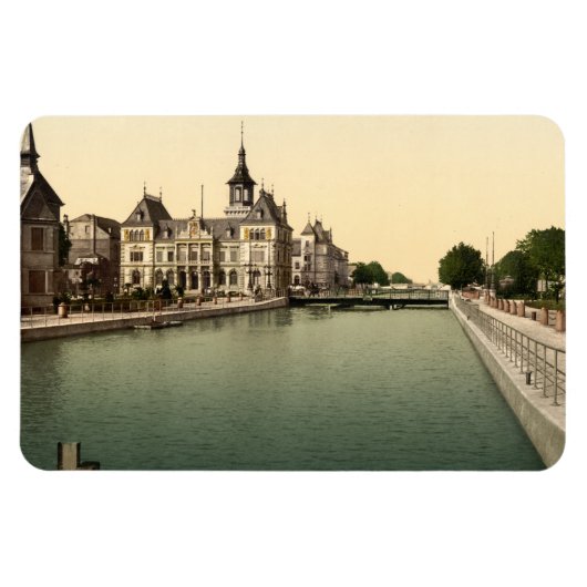 Rhone und Rheinkanal, Mulhouse, Frankreich Magnet (Horizontal)