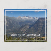 Rhone Valley and Hohstock View, Schweiz Postkarte (Vorderseite)
