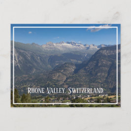 Rhone Valley and Hohstock View, Schweiz Postkarte
