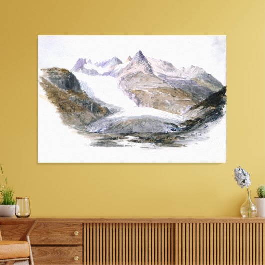 Rhonegletscher Leinwanddruck (Insitu (Wohnzimmer))