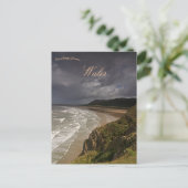 Rhossili Bay Wales Postkarte (Stehend Vorderseite)