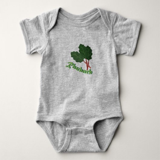 Rhubarb Baby Strampler (Vorderseite)