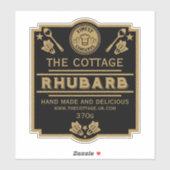 Rhubarb Conserve Maker Aufkleber (Blatt)