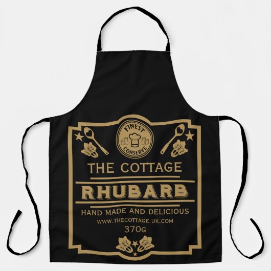 Rhubarb Conserve Maker Schürze (Vorderseite)